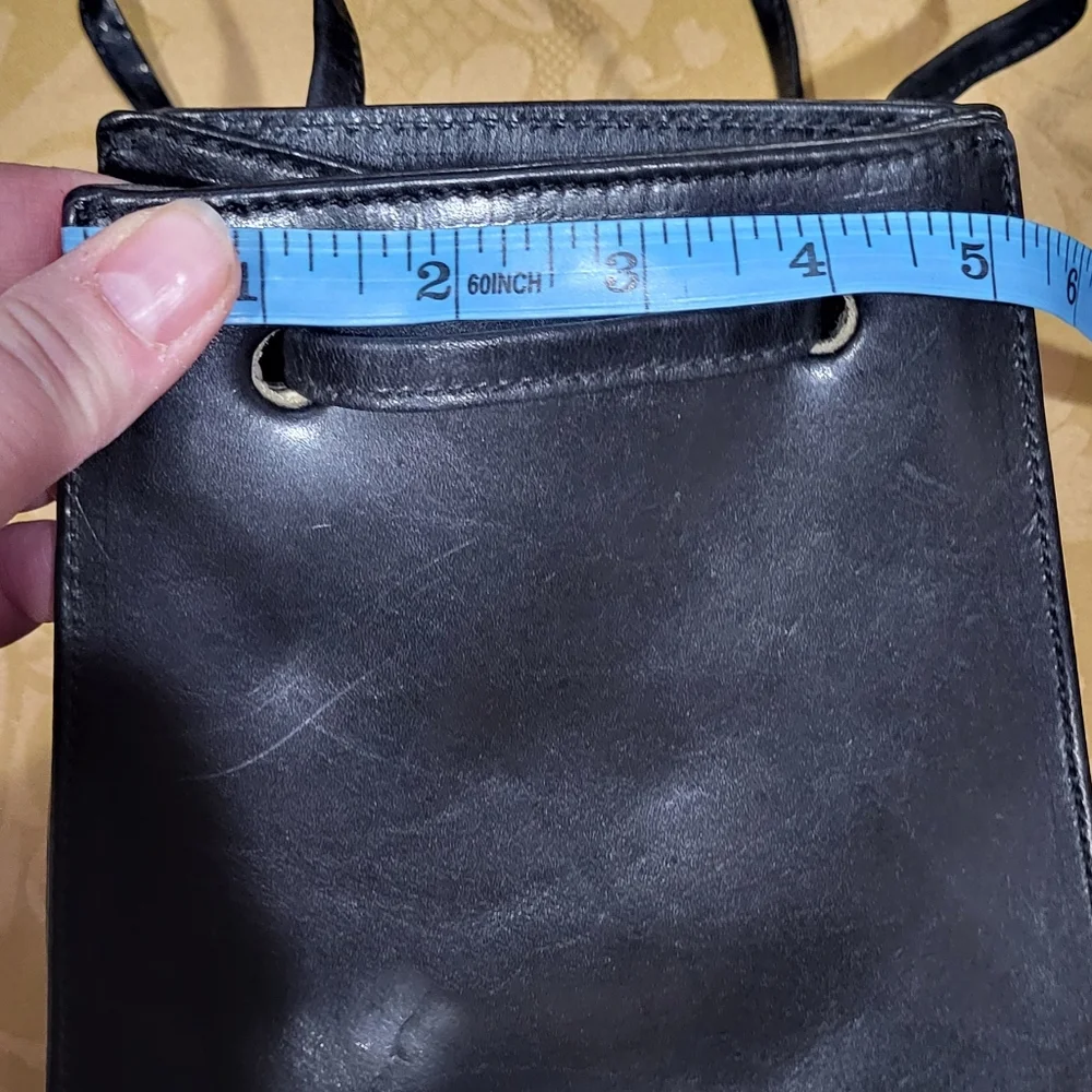 Sleek Black Leather Backpack